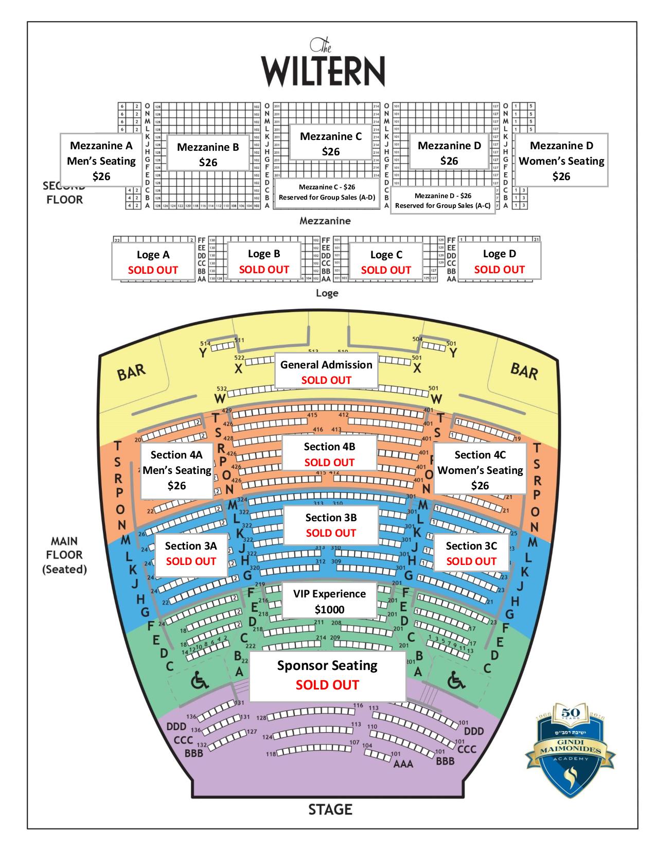 Wiltern Seating Chart